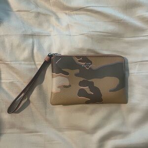 Coach Camouflage Wristlet Bag